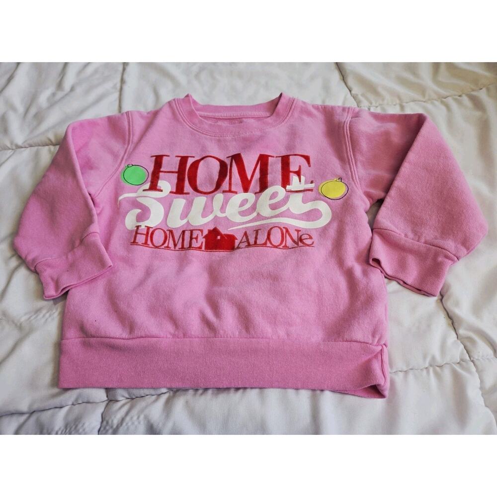 Home Alone 4t Sweatshirt Pink Movie Home Sweet Home 90's Winter
